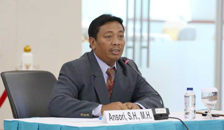  Calon Hakim Ad Hoc Tipikor  Ansori: Penegakan Hukum Tindak Pidana Korupsi Tidak Boleh Permisif