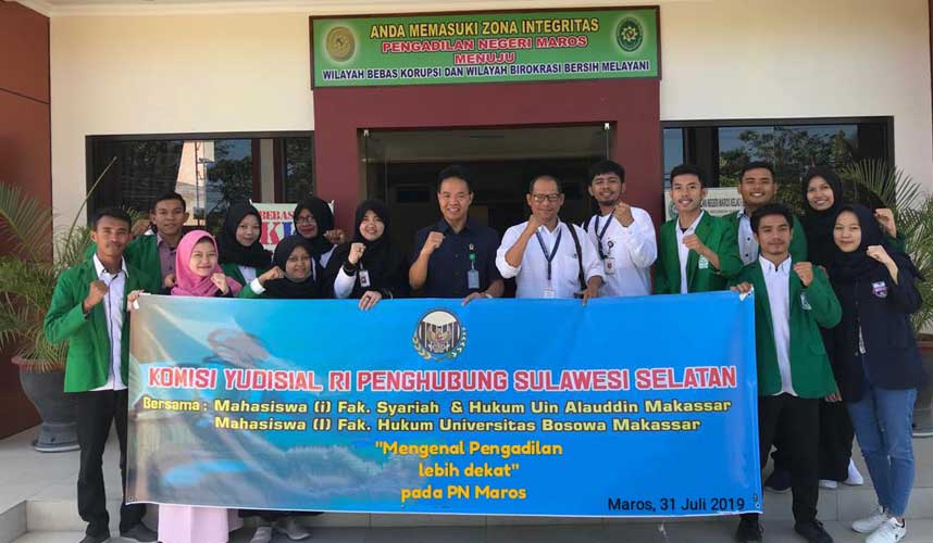 Penghubung KY Sulsel Ajak Mahasiswa Mengenal Pengadilan Penghubung KY Sulsel Ajak Mahasiswa Mengenal Pengadilan
