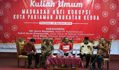 KY Dukung Pencegahan Korupsi Sejak Dini