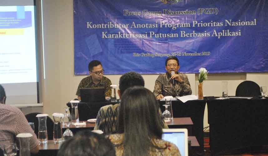 KY Gelar FGD Bagi Kontributor Anotasi Program Aplikasi Karakterisasi Putusan KY Gelar FGD Bagi Kontributor Anotasi Program Aplikasi Karakterisasi Putusan