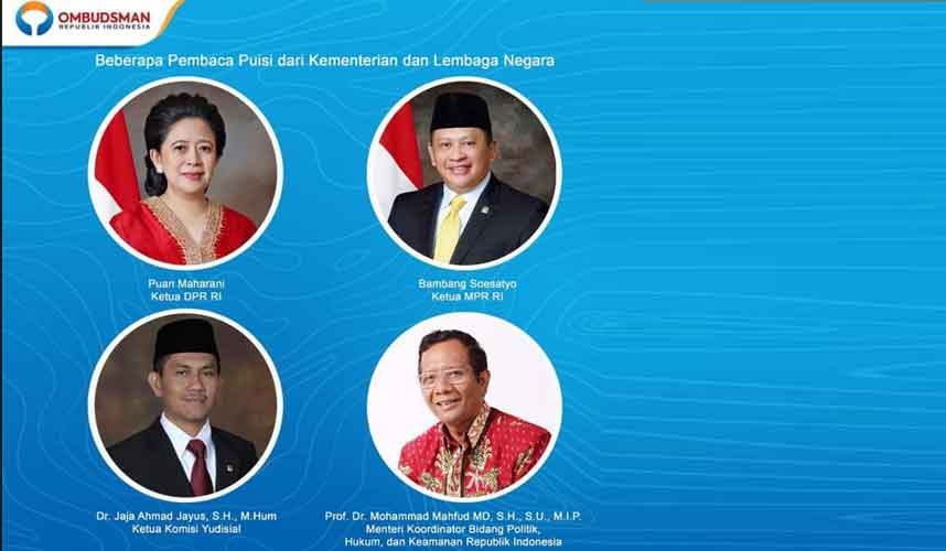 Ketua KY Ikuti Festival Puisi Ombudsman RI Ketua KY Ikuti Festival Puisi Ombudsman RI