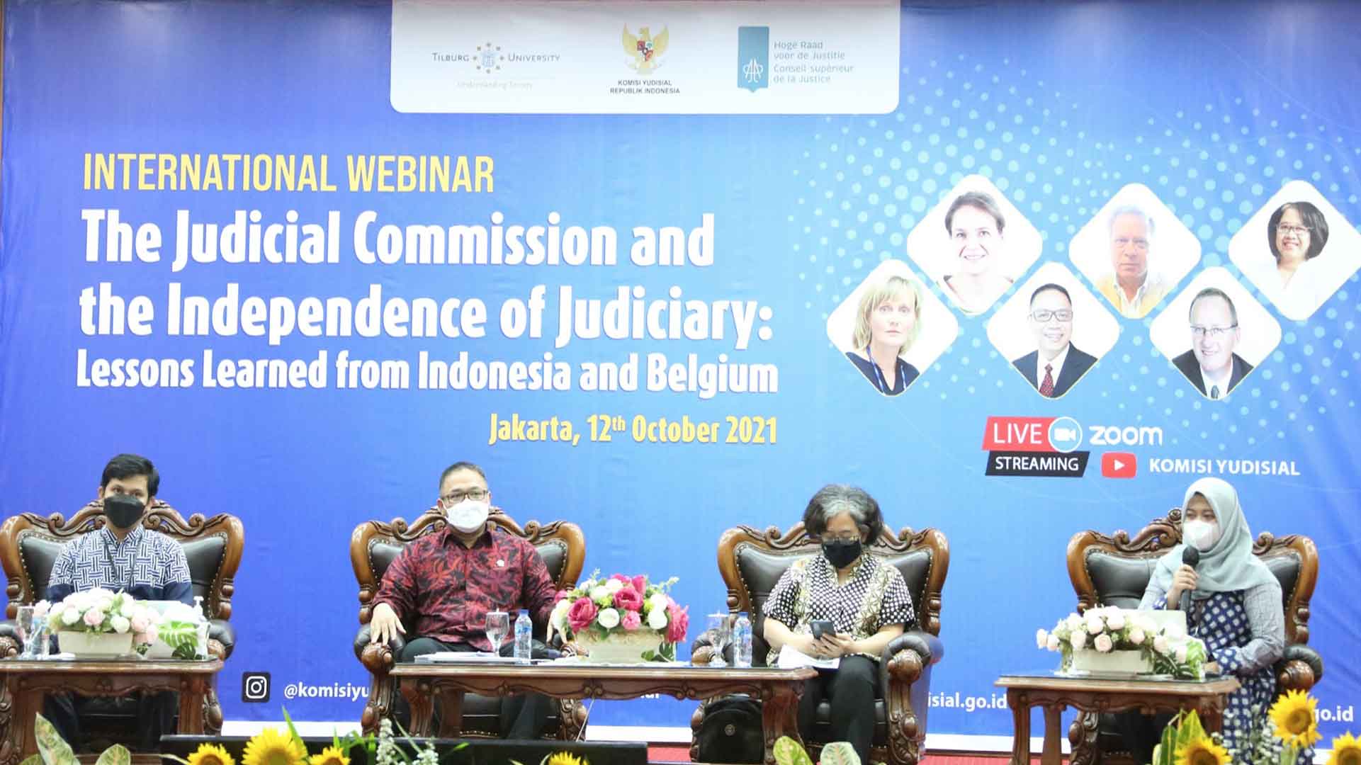 KY Gelar International Webinar: The Judicial Comission and The Independence of Judiciary: Lesson Learned from Indonesia and Belgium