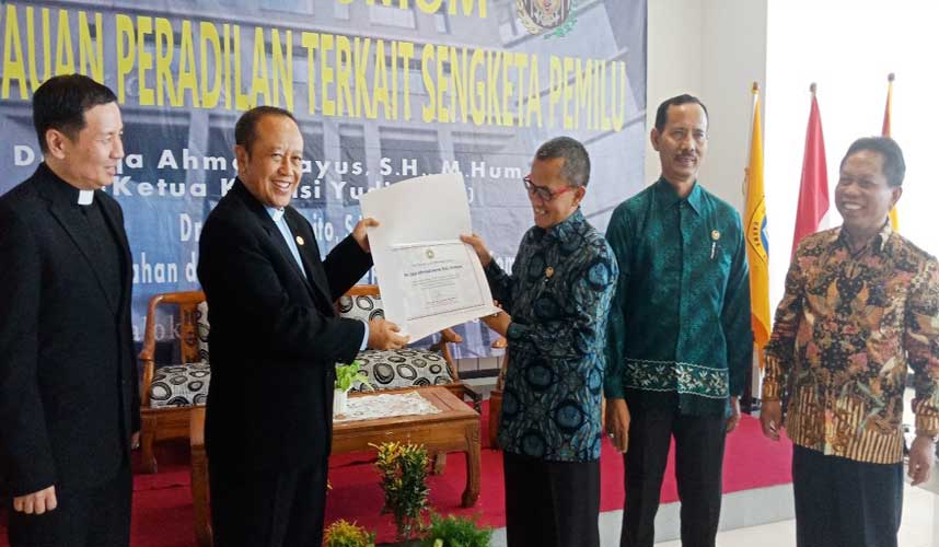 Pantau Sidang Sengketa Pemilu 2019, KY Gandeng UKDC Pantau Sidang Sengketa Pemilu 2019, KY Gandeng UKDC