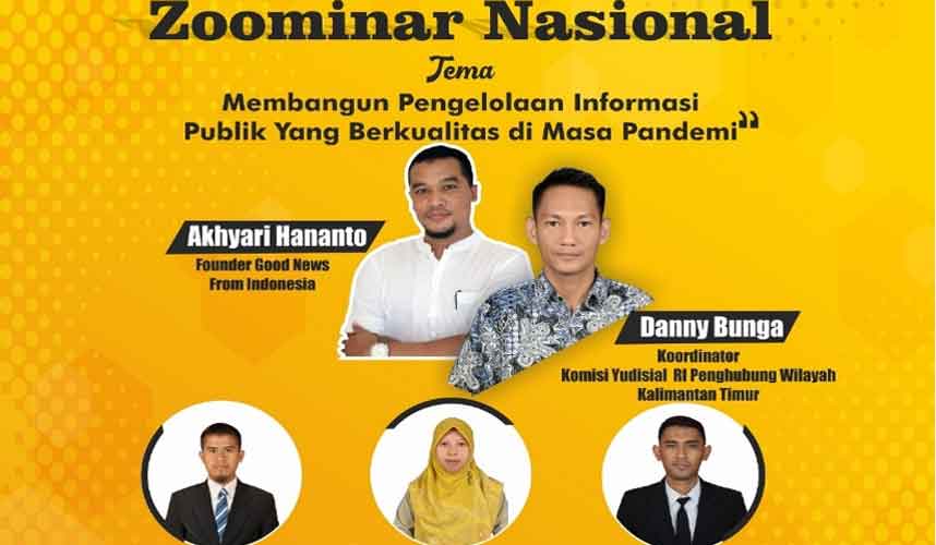 Penghubung KY Kaltim Gelar Zoominar Nasional Pengelolaan Informasi Publik