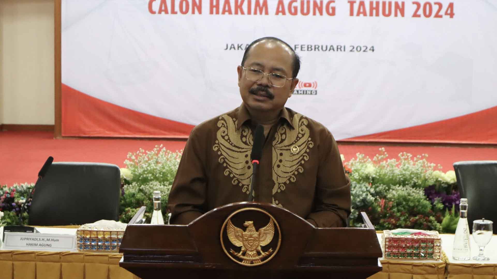 KY Sosialisasi Seleksi Calon Hakim Agung Tahun 2024 secara Daring