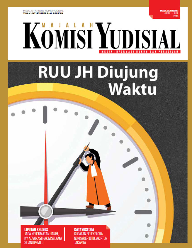 Majalah Komisi Yudisial edisi April-Juni 2019