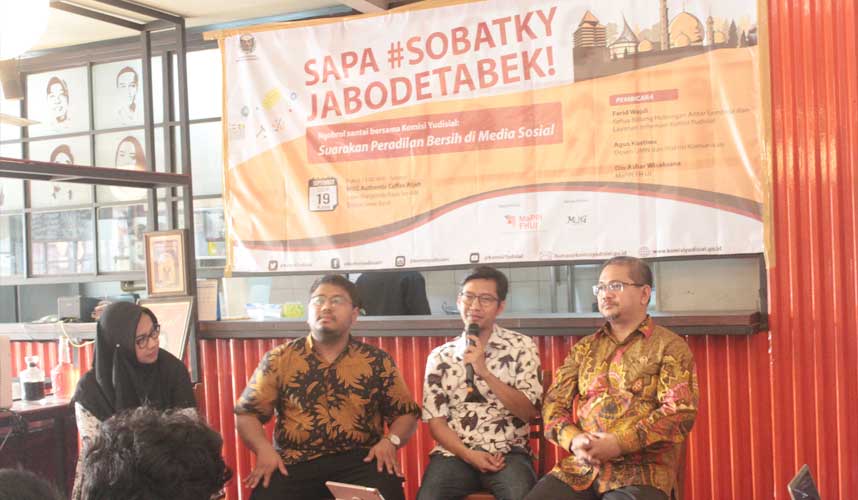 Sobat KY Jabodetabek Diajak Produksi Konten Peradilan Bersih di Media Sosial Sobat KY Jabodetabek Diajak Produksi Konten Peradilan Bersih di Media Sosial
