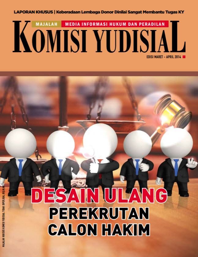 Majalah Komisi Yudisial edisi Maret-April 2014