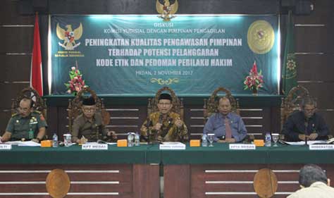 Cegah Pelanggaran KEPPH, KY Diskusi dengan Pimpinan Pengadilan Wilayah Sumut