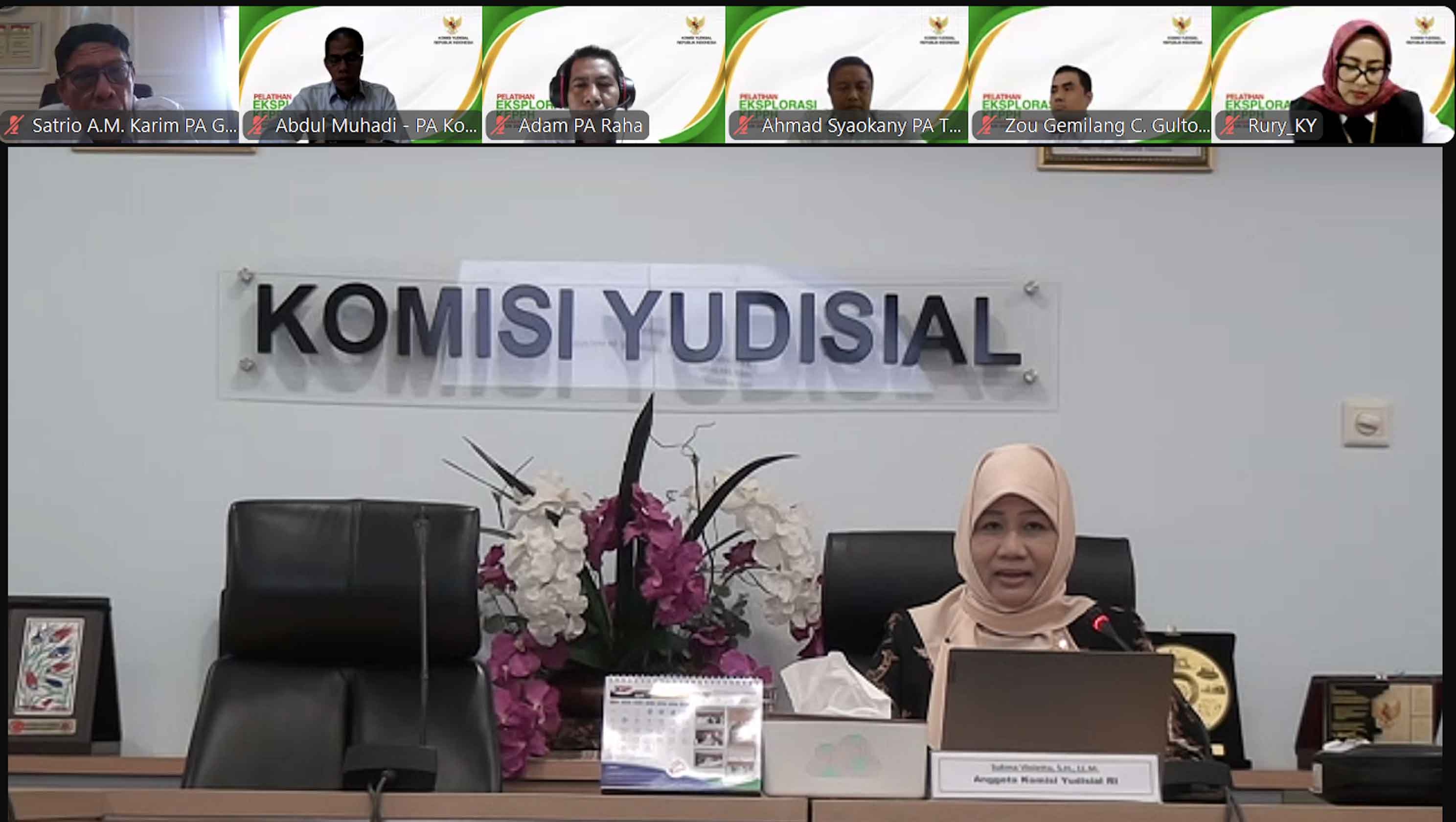 Efisiensi Anggaran, KY Laksanakan Pelatihan Peningkatan Kapasitas Hakim Secara Daring