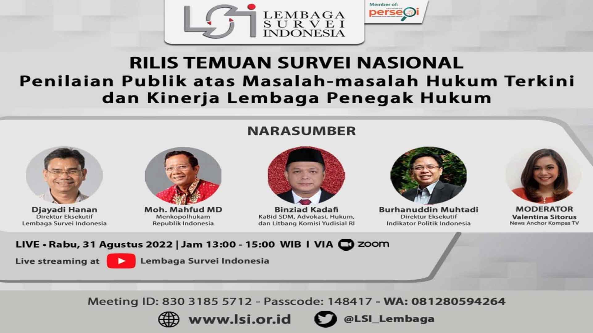 Anggota Komisi Yudisial Binziad Kadafi Mengapresiasi Kinerja MA dalam Survei LSI Anggota Komisi Yudisial Binziad Kadafi Mengapresiasi Kinerja MA dalam Survei LSI