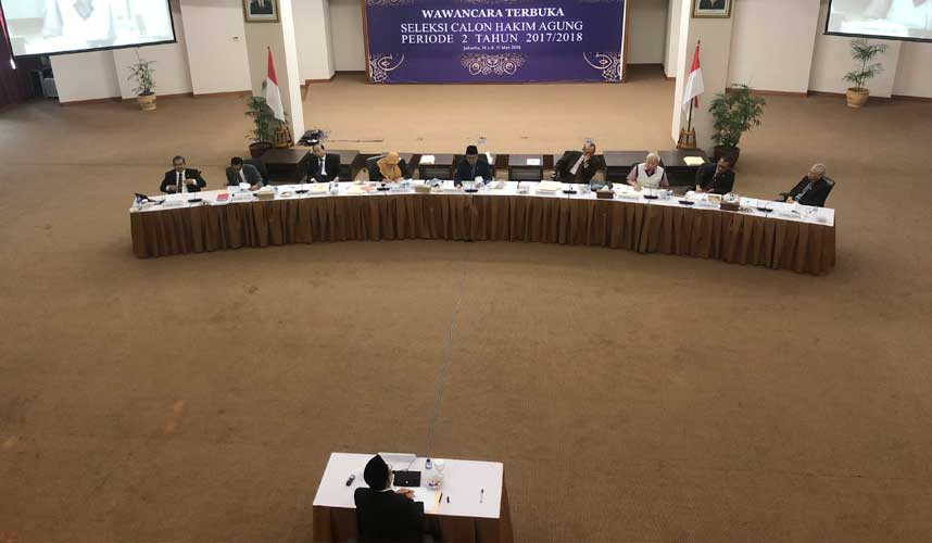 KY Gelar Wawancara Terbuka CHA Periode II Tahun 2017-2018 KY Gelar Wawancara Terbuka CHA Periode II Tahun 2017-2018