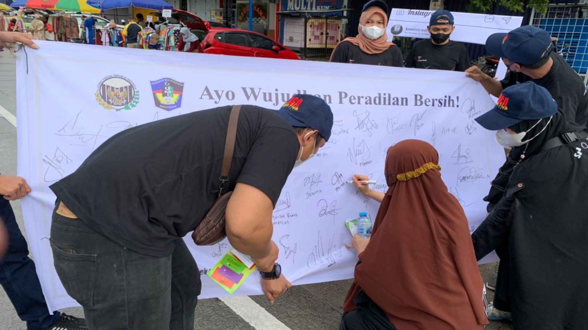 Penghubung KY Sulsel Ajak Pengunjung CFD Dukung Peradilan Bersih