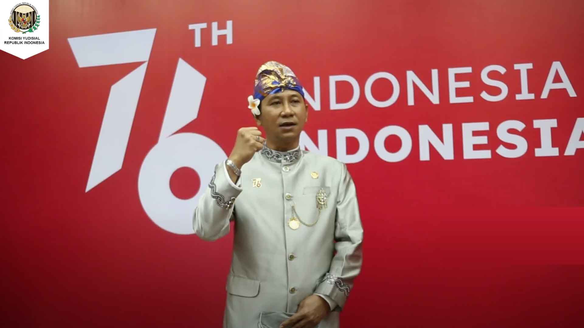 Ketua KY Jadikan Momentum HUT RI ke-76 untuk Optimalkan Kinerja di Tengah Pandemi Ketua KY Jadikan Momentum HUT RI ke-76 untuk Optimalkan Kinerja di Tengah Pandemi