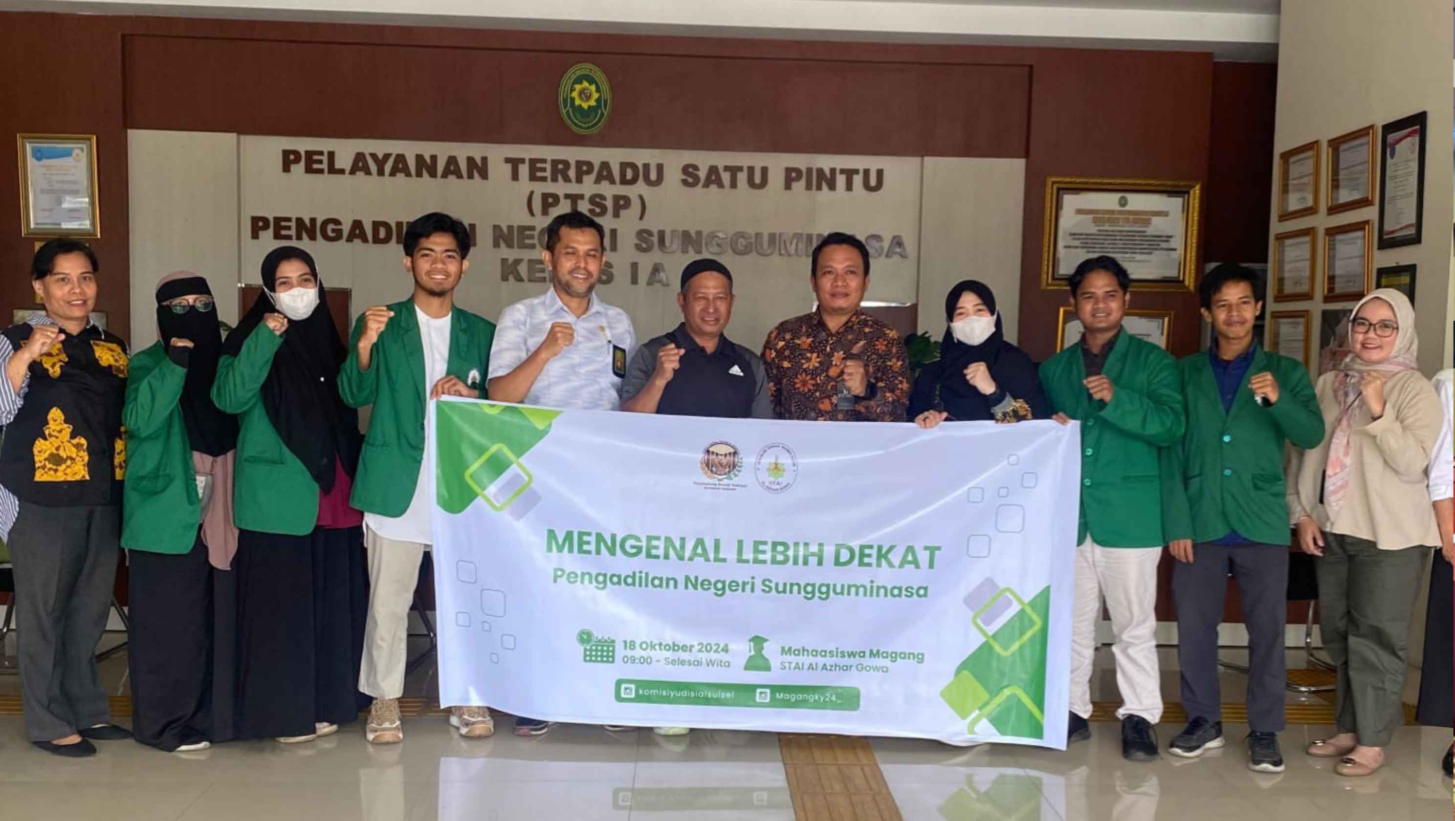 Penghubung KY Sulsel Ajak Mahasiswa Magang Kunjungi PN Sungguminasa