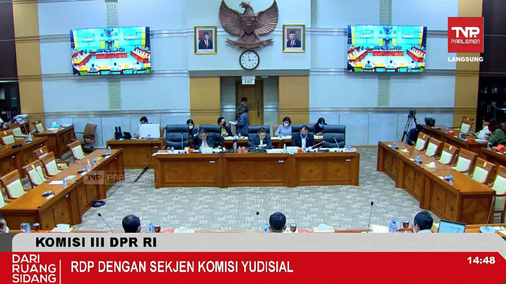 Sekjen KY Hadiri RDP dengan Komisi III DPR RI Bahas Anggaran TA 2023