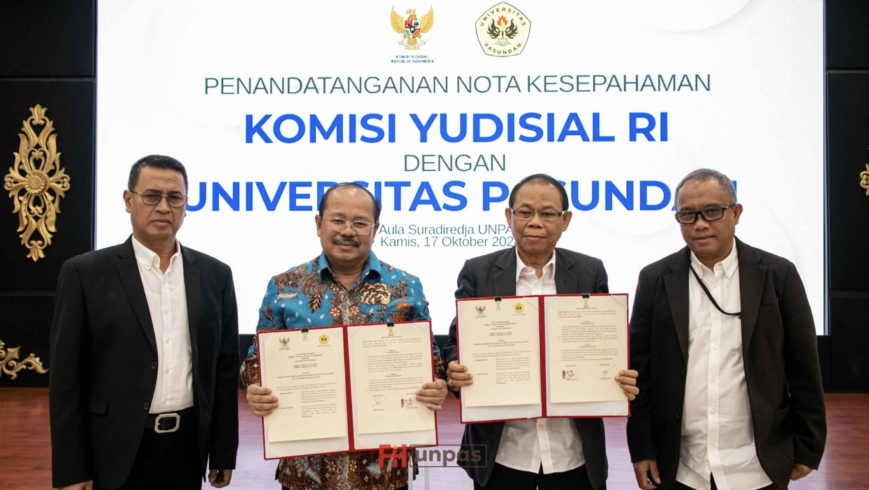 KY dan Unpas Perpanjang Kerja Sama untuk Wujudkan Peradilan Bersih KY dan Unpas Perpanjang Kerja Sama untuk Wujudkan Peradilan Bersih