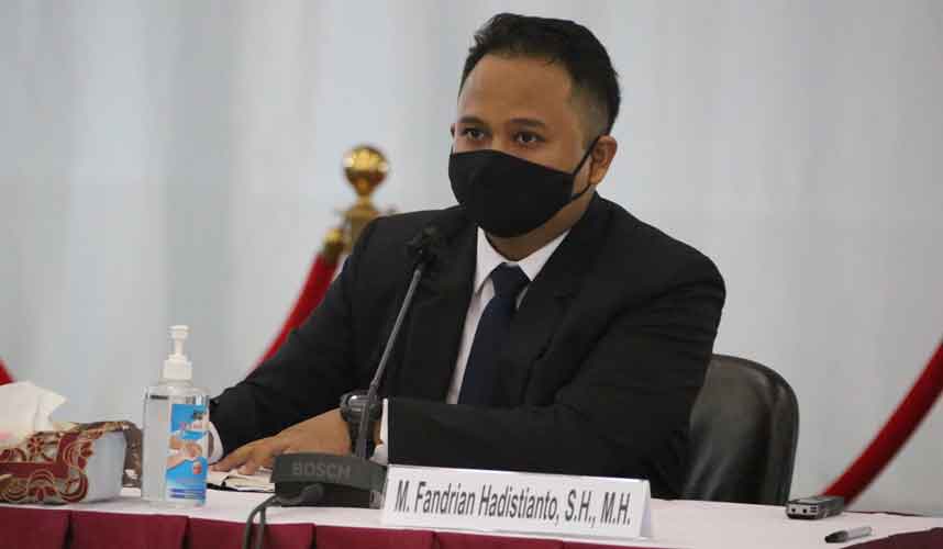 Calon Hakim ad hoc Hubungan Industrial Mohammad Fandrian: Terapkan Independensi dan Akuntabilitas Peradilan Calon Hakim ad hoc Hubungan Industrial Mohammad Fandrian: Terapkan Independensi dan Akuntabilitas Peradilan