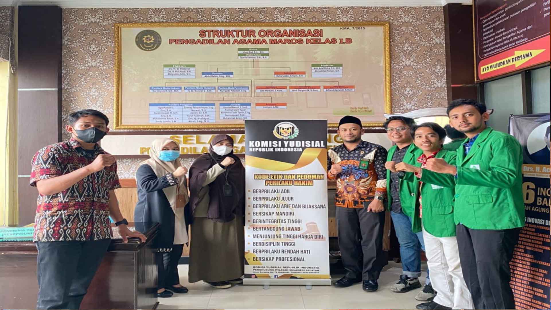 Penghubung KY Sulsel Ajak Mahasiswa Magang Kunjungi Pengadilan Agama Maros