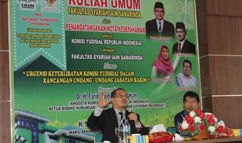 KY Jelaskan Konsep Shared Responsibility kepada Ratusan Mahasiswa FASYA IAIN Samarinda KY Jelaskan Konsep Shared Responsibility kepada Ratusan Mahasiswa FASYA IAIN Samarinda