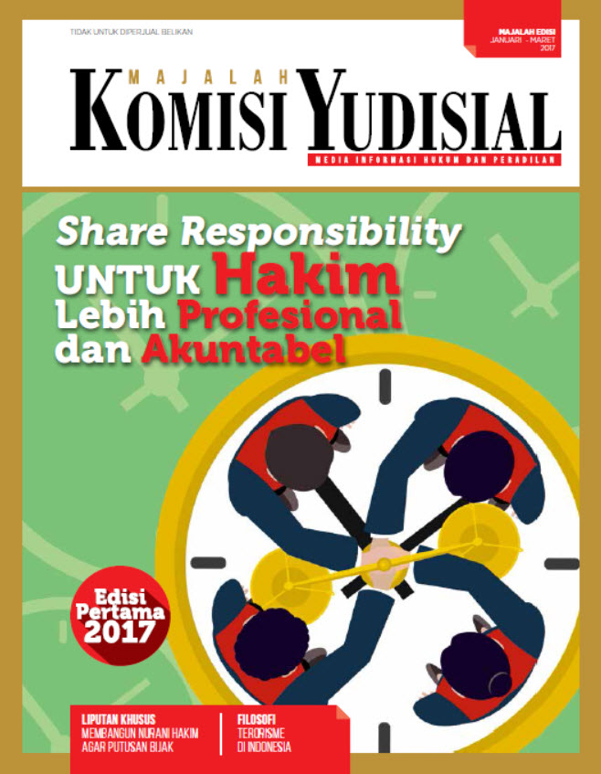 Majalah Komisi Yudisial edisi Januari-Maret 2017