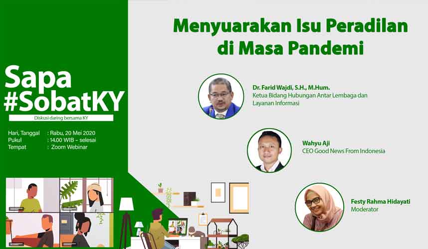 KY Bahas Isu Peradilan Lewat Diskusi Webinar KY Bahas Isu Peradilan Lewat Diskusi Webinar