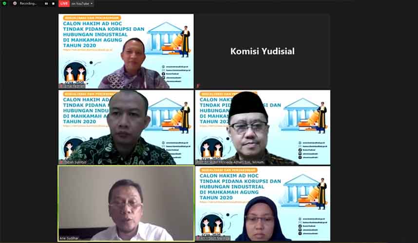 KY Minta Calon Hakim ad hoc MA Utamakan Aspek Kejujuran KY Minta Calon Hakim ad hoc MA Utamakan Aspek Kejujuran