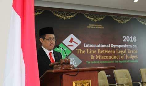 Ketua KY Buka Simposium Internasional Legal Error and Misconduct of Judges Ketua KY Buka Simposium Internasional Legal Error and Misconduct of Judges