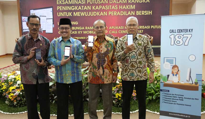 Dekatkan Diri dengan Masyarakat, KY Luncurkan Call Center 187 dan KY Mobile Dekatkan Diri dengan Masyarakat, KY Luncurkan Call Center 187 dan KY Mobile