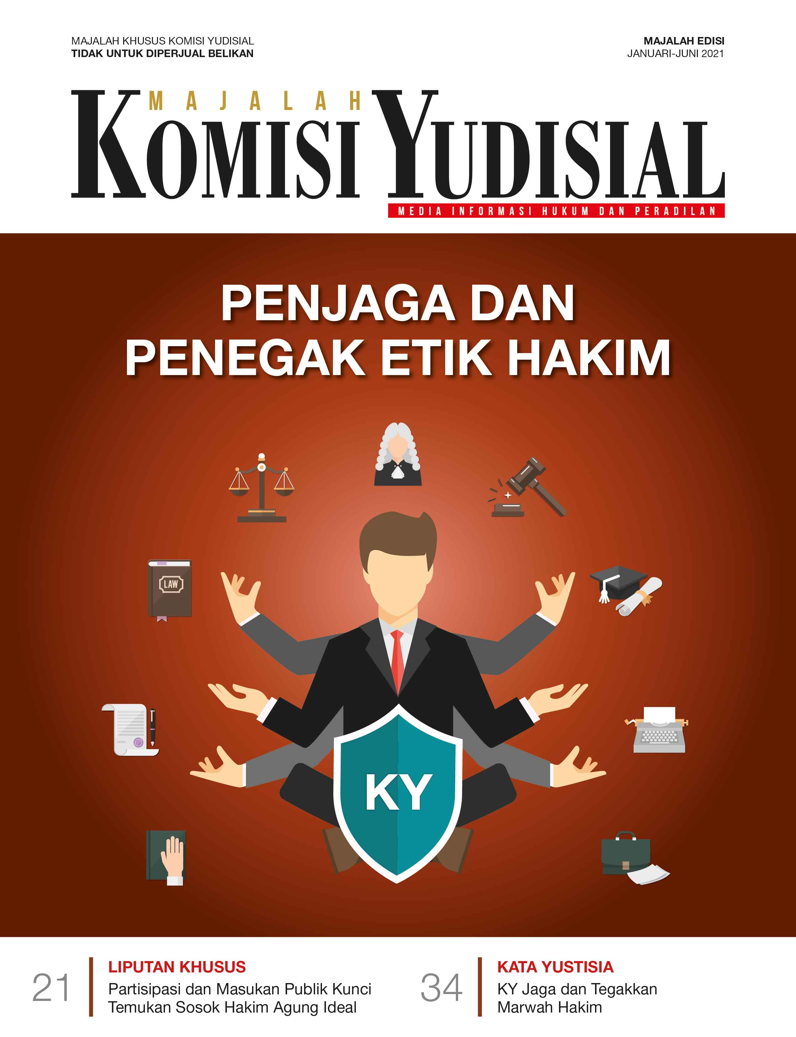 Majalah Komisi Yudisial edisi Januari-Juni 2021