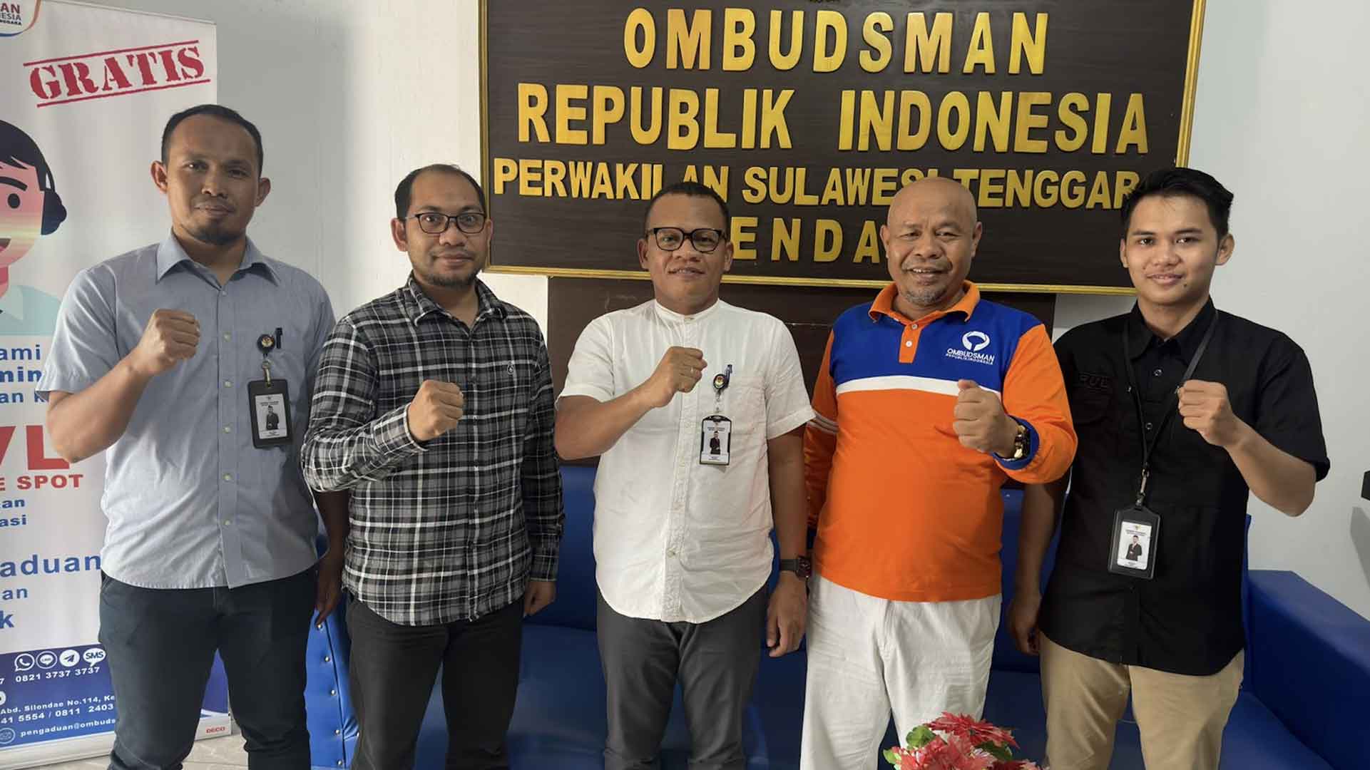 Penghubung KY Sultra Sambangi Ombudsman Perwakilan Sultra