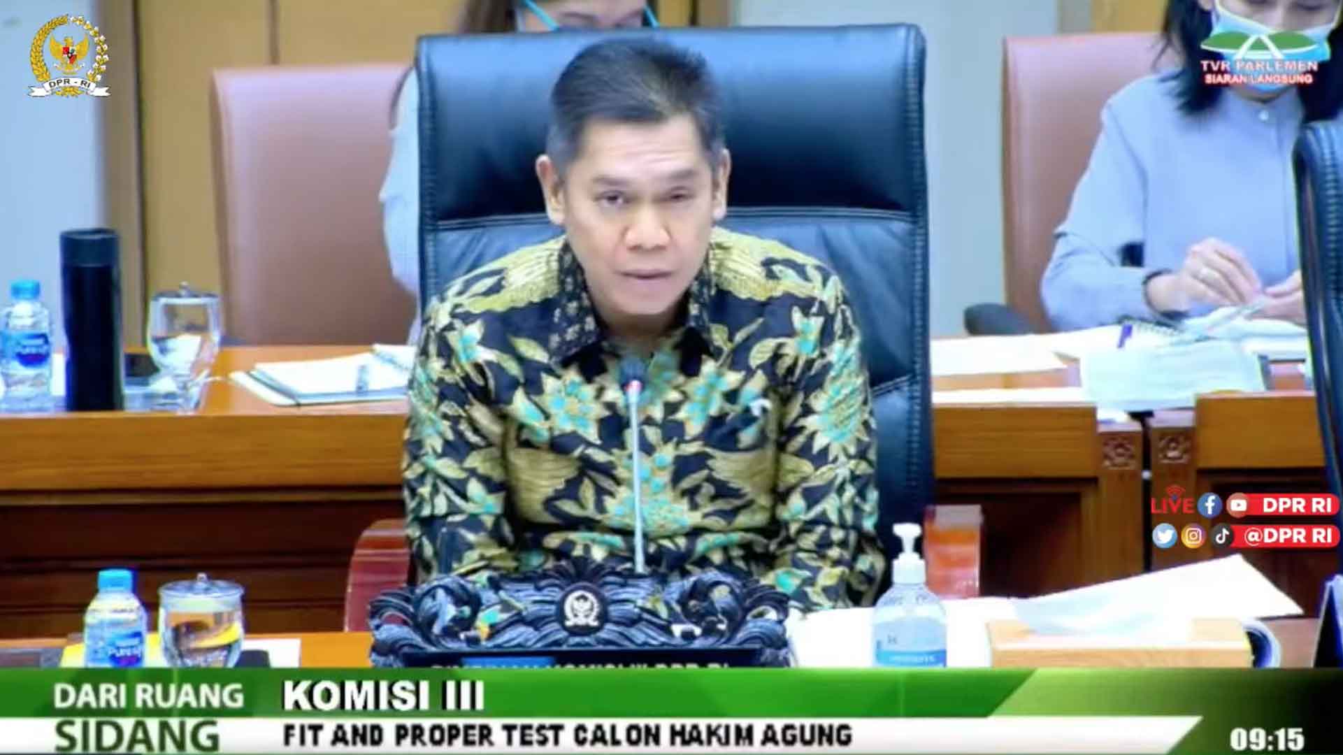 11 CHA Jalani Uji Kelayakan dan Kepatutan di DPR 11 CHA Jalani Uji Kelayakan dan Kepatutan di DPR