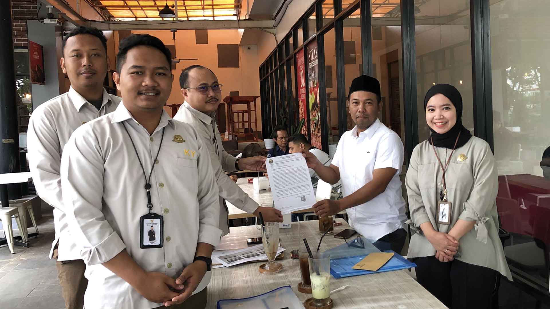 Tindak Lanjuti Deklarasi, Penghubung KY Kalsel Berkoordinasi dengan Bawaslu Kalsel